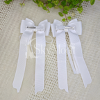 Lazo Coquette Doble Cola - Blanco