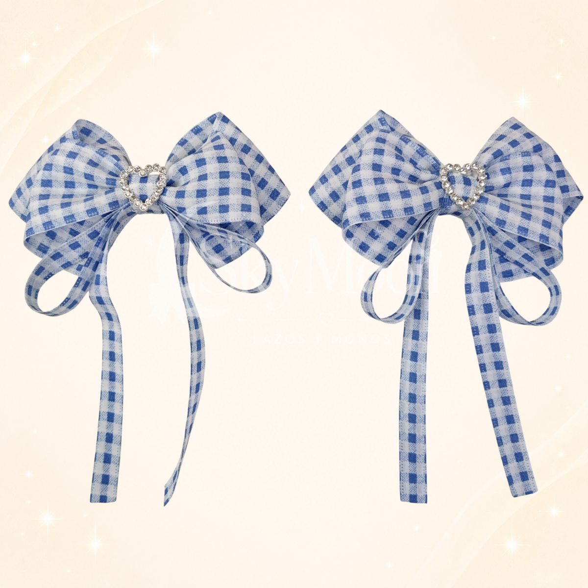 Lazo Coquette Cuadrille Azul