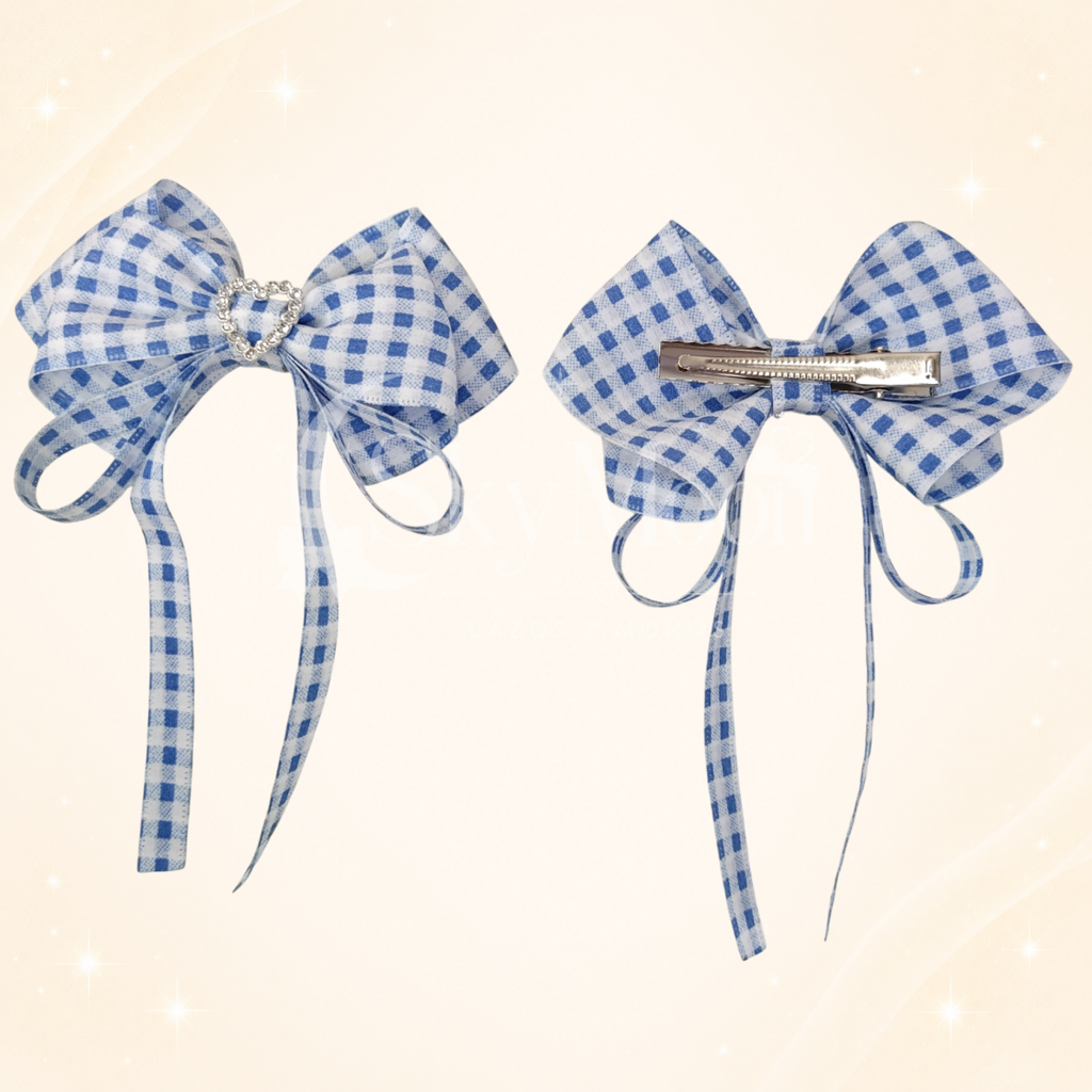 Lazo Coquette Cuadrille Azul