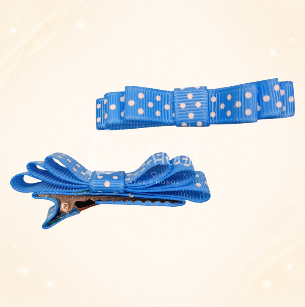 Ganchitos Mini Coquette con Puntos (3 pares)