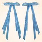Lazos Mini Coquette en Terciopelo (2 pares)