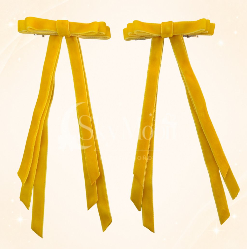 Lazos Mini Coquette en Terciopelo (2 pares)
