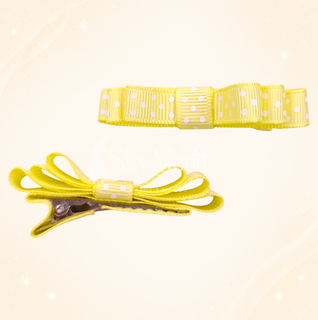 Ganchitos Mini Coquette con Puntos (3 pares)