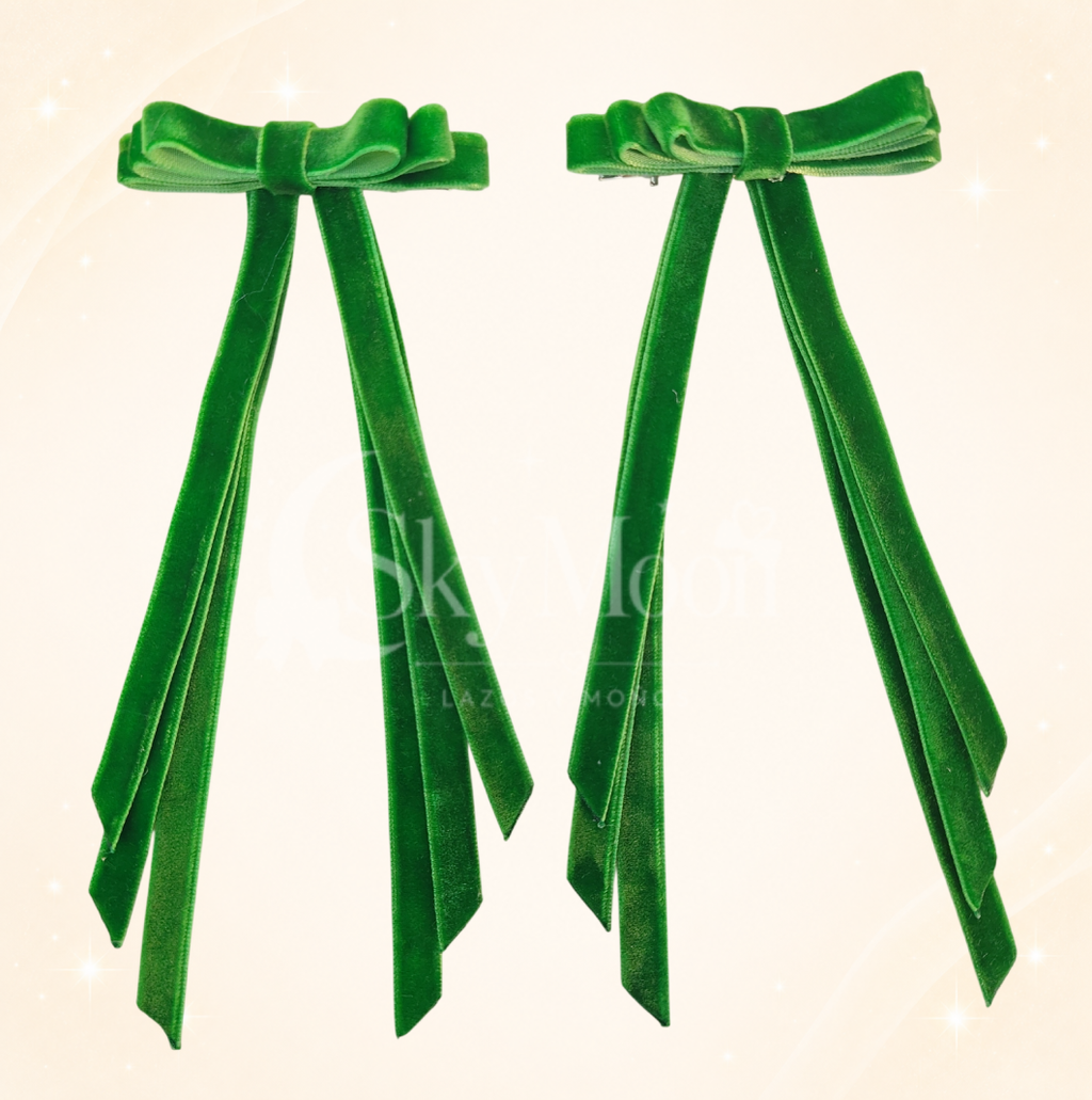 Lazos Mini Coquette en Terciopelo (2 pares)