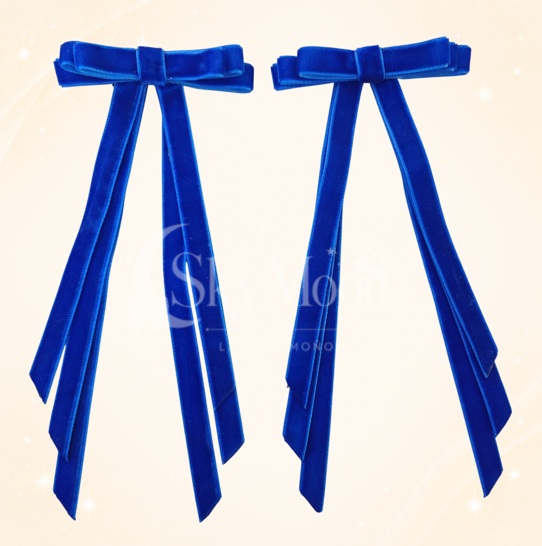 Lazos Mini Coquette en Terciopelo (2 pares)