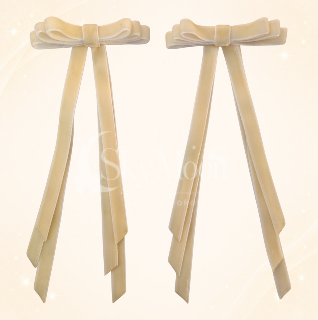 Lazos Mini Coquette en Terciopelo (2 pares)