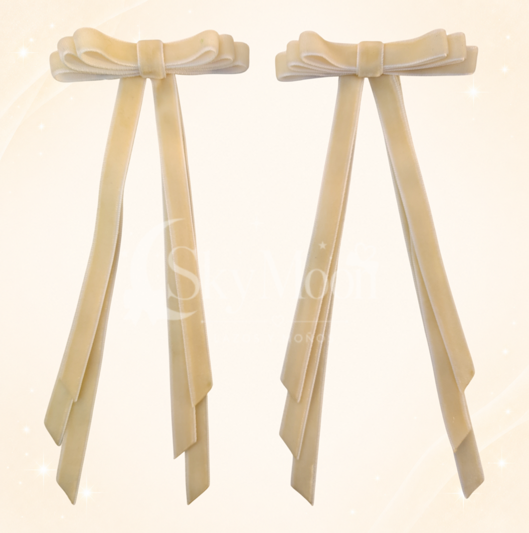 Lazos Mini Coquette en Terciopelo (2 pares)