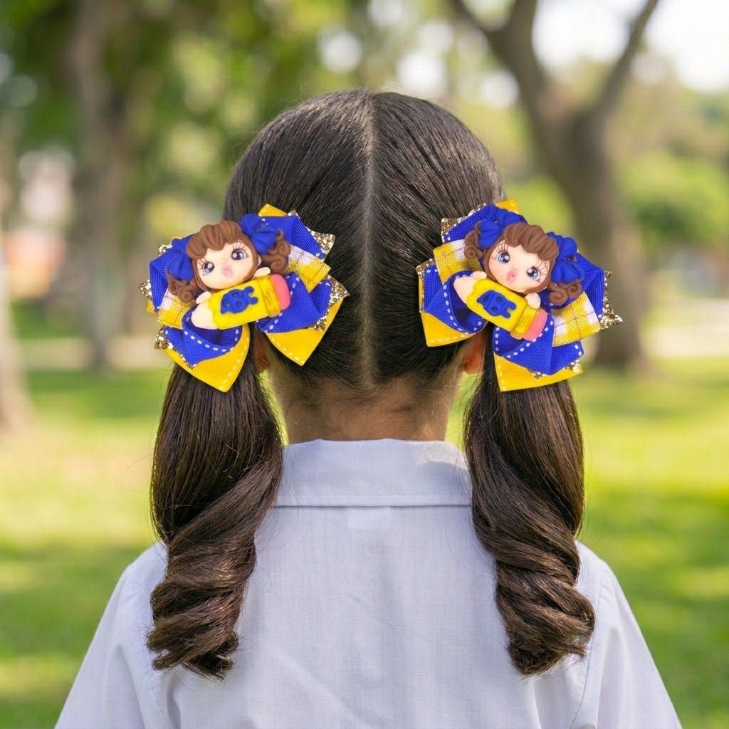 Moño de Muñeca Escolar ABC