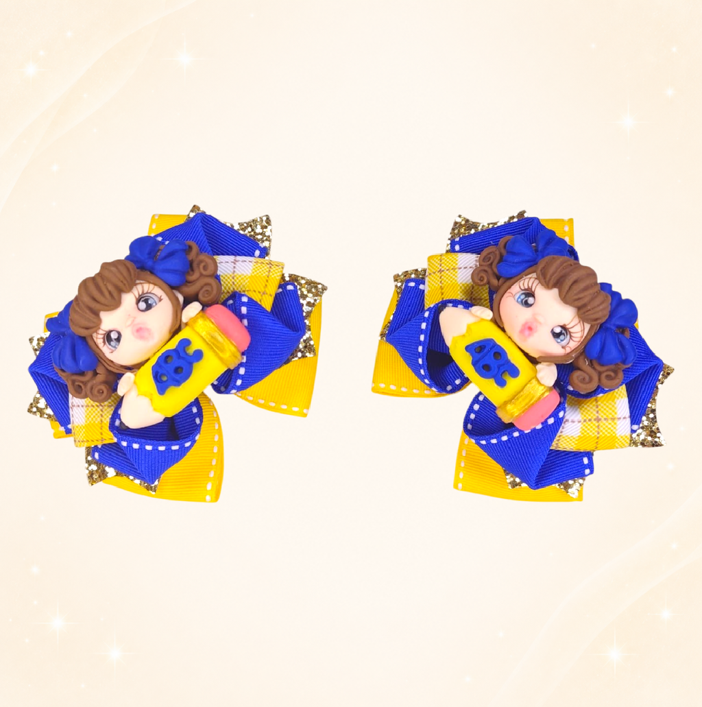 Moño de Muñeca Escolar ABC